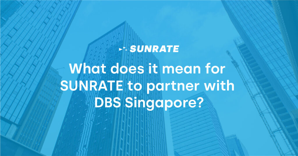 what does it mean for SUNRATE to partner with DBS Singapore